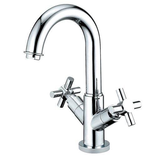 Kingston Concord Chrome Two Handle Bathroom Faucet w/ Push-up Drain KS8451JX
