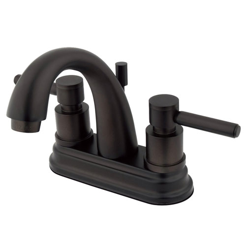 Oil Rubbed Bronze Two Handle Centerset Bathroom Faucet w/ Brass Pop-Up KS8615DL