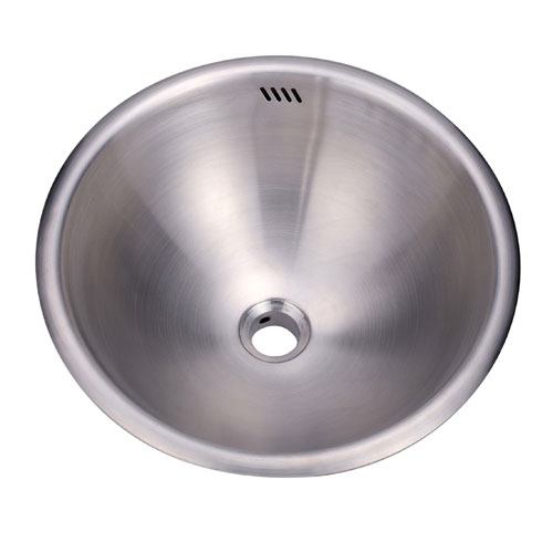 Kingston Brushed Nickel Single Bowl Round Undermount Kitchen Sink KUR16167BN