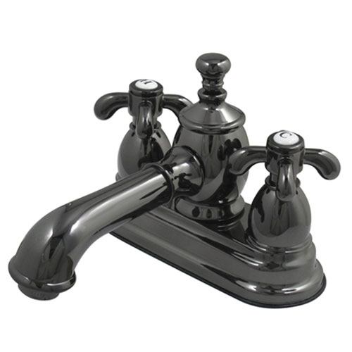 Kingston Water Onyx Black Nickel finish Centerset Bathroom Sink Faucet NS7000TX