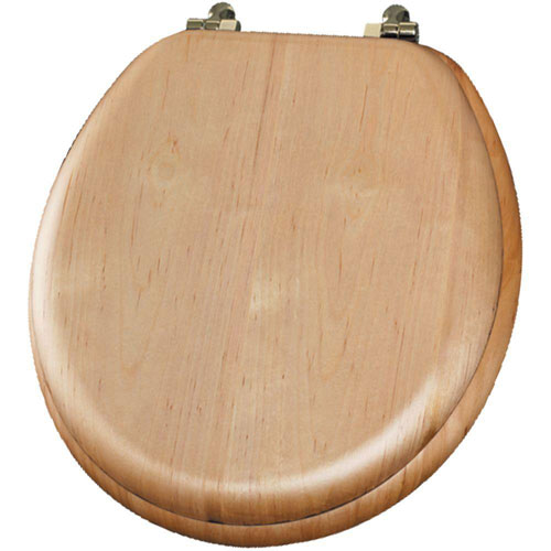 Mayfair Natural Reflections Round Closed Front Toilet Seat in Maple 452021