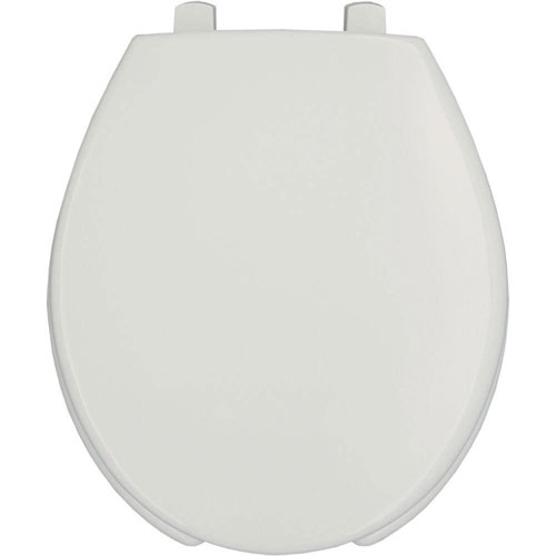 Bemis STA-TITE Round Open Front Toilet Seat in White 463098