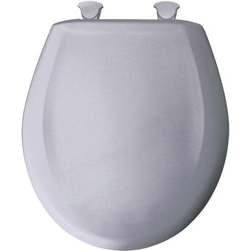 Bemis Round Closed Front Toilet Seat in Lilac Grey 529717