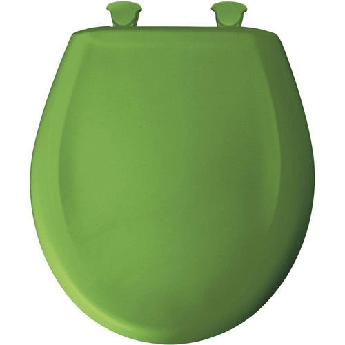 Bemis Slow Close STA-TITE Round Closed Front Toilet Seat in Fresh Green 593081