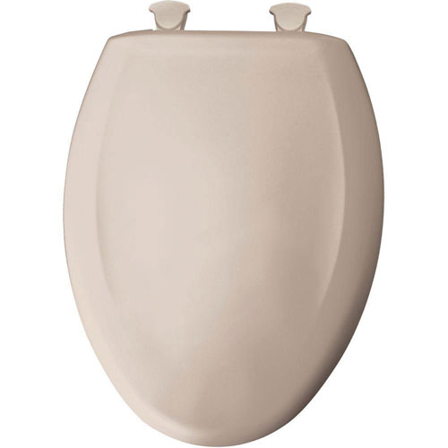 Bemis Slow Close STA-TITE Elongated Closed Front Toilet Seat in Innocent Blush 647191