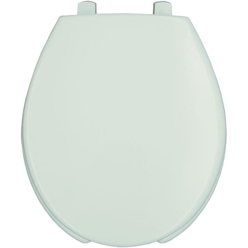 Bemis Lift Elongated Open Front Toilet Seat in White 819145