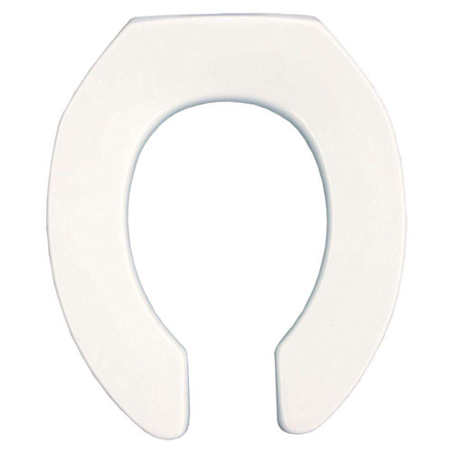 Bemis Round Open Front Toilet Seat in White 907336