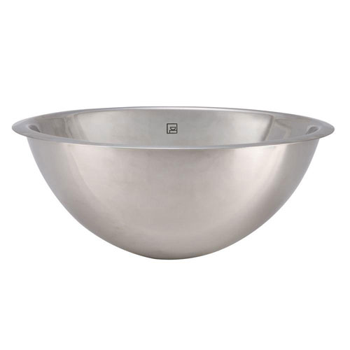 Decolav Simply Stainless Drop-in Round Bathroom Sink in Polished Stainless-Steel 524045