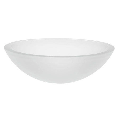 Decolav Translucence Vessel Sink in Frosted Glass Crystal 542888