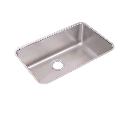Elkay Lustertone Undermount Stainless Steel 30.5x18.5x7.5 inch 0-Hole Single Bowl Kitchen Sink in Satin 301337