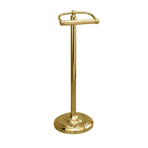 Gatco Double Post Toilet Paper Holder in Polished Brass 77120