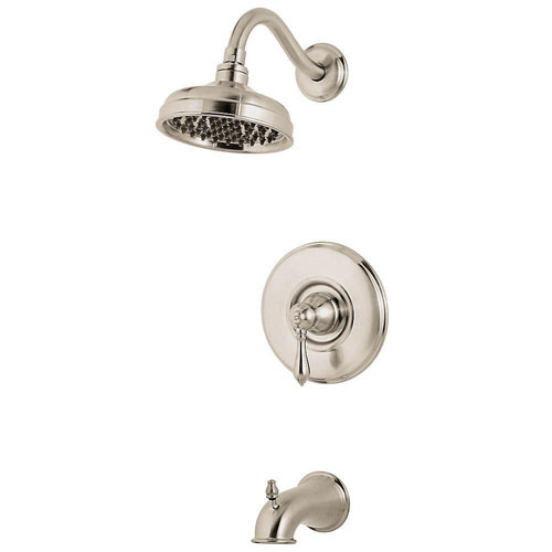 Price Pfister Marielle 1-Handle Tub and Shower Faucet in Brushed Nickel 436741