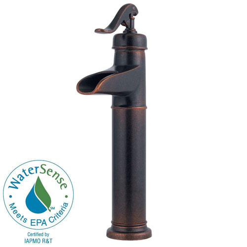 Price Pfister Ashfield Single Hole 1-Handle Vessel Bathroom Faucet in Rustic Bronze 475674