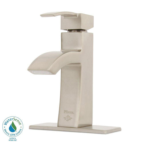 Price Pfister Bernini 4 inch Centerset 1-Handle Bathroom Faucet in Brushed Nickel 475791