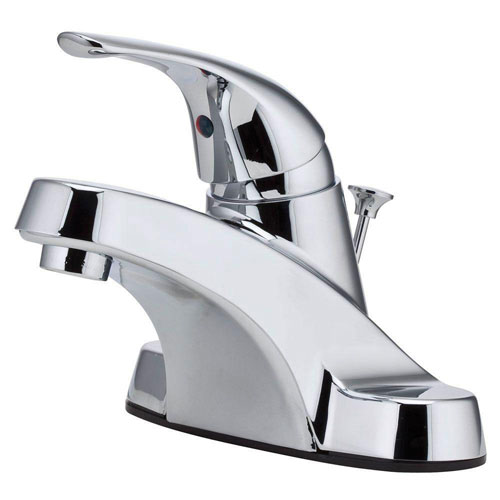 Price Pfister Pfirst Series 4 inch Centerset 1-Handle Bathroom Faucet in Polished Chrome 519612