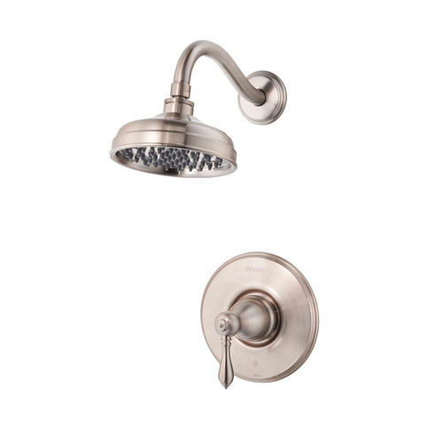Price Pfister Marielle 1-Handle Shower Faucet Trim Kit in Brushed Nickel (Valve Not Included) 576805