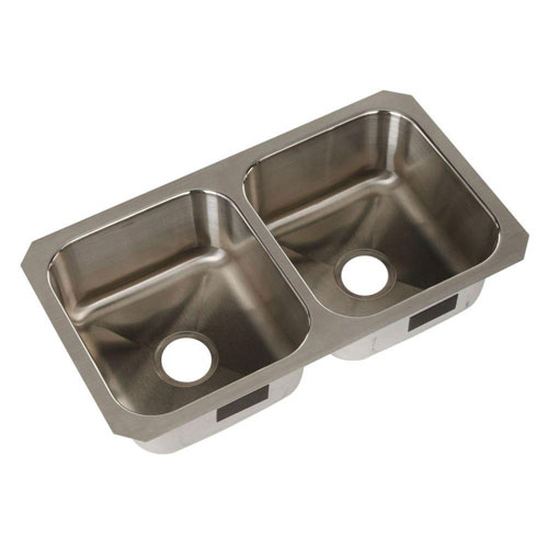 Sterling Carthage Stainless Steel 32x18x8.56 0-Bowl Double Bowl Kitchen Sink 514438