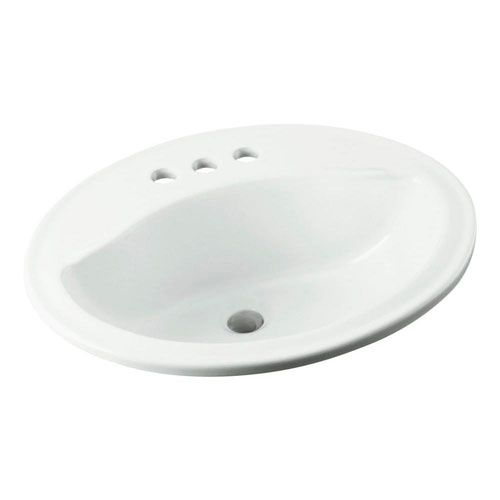 Sterling Sanibel Self-Rimming Bathroom Sink in White 662904