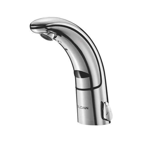 Sloan Valve EAF-150-ISM Optima IQ Battery Operated Sensor Activated Electronic Hand Washing Faucet with Integral Spout Temperature Mixer, Chrome 432921 Sloan Valve EAF-150-ISM Optima IQ Battery Operated Sensor Activated Electronic Hand Washing Faucet with Integral Spout Temperature Mixer, Chrome 432921