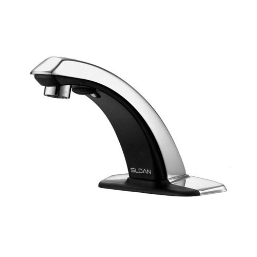 Sloan Valve ETF-80-4-P Optima Transformer Powered Sensor Activated Electronic Hand Washing Faucet with Trim Plate for 4-inch Centerset Sink, Chrome 442237 Sloan Valve ETF-80-4-P Optima Transformer Powered Sensor Activated Electronic Hand Washing Faucet with Trim Plate for 4-inch Centerset Sink, Chrome 442237